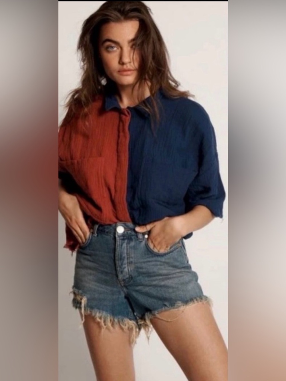 One Teaspoon Bonita High Waist Denim Shorts 26 NWT | Distressed Cutoff Festival